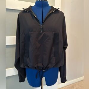 ALO Yoga Black Half-Zip Sweatshirt